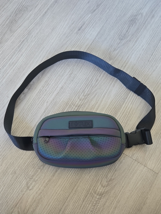 POPFLEX Handbags - POPFLEX Iridescent Waist Pack with Black Strap
